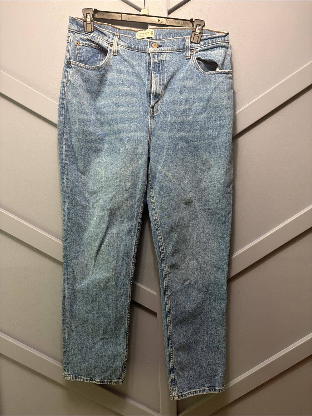 Abercrombie & Fitch Light Blue Straight Leg Jeans